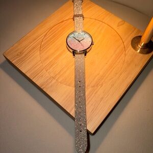 OLIVIA BURTON Glitter Strap Watch with Pink and Blue Dial
